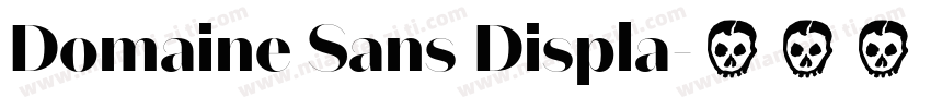 Domaine Sans Displa字体转换